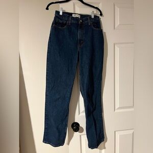Abercrombie & Fitch 90s ultra high rise curve love straight jeans